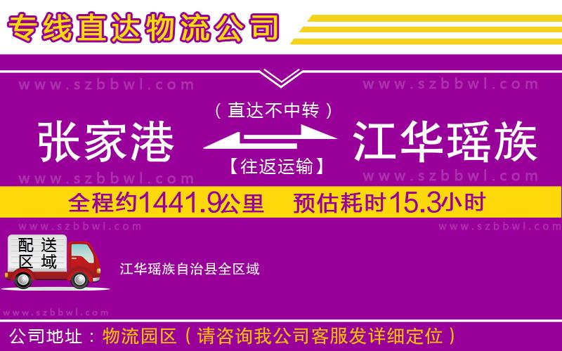 張家港到江華瑤族自治縣貨運專線