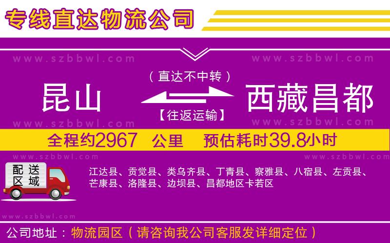 昆山到西藏昌都地區(qū)貨運專線