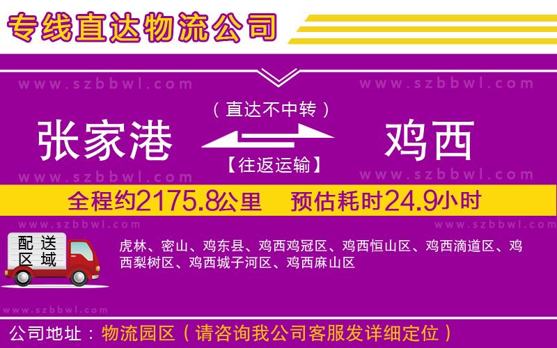 張家港到雞西貨運(yùn)專線