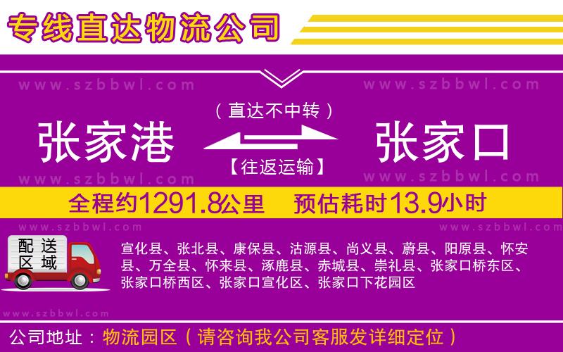 張家港到張家口貨運(yùn)專線