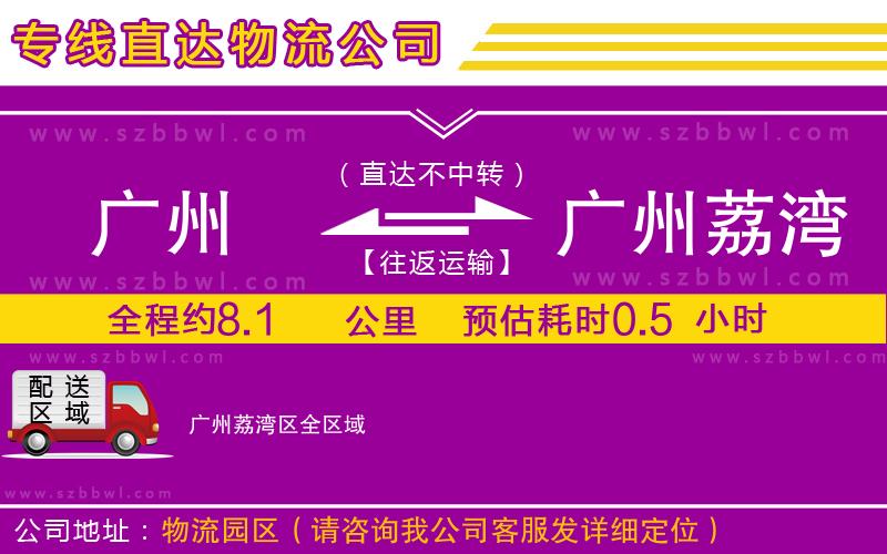 廣州到廣州荔灣區(qū)物流公司
