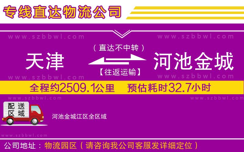 天津到河池金城江區(qū)物流專線