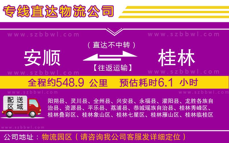 安順到桂林物流專線