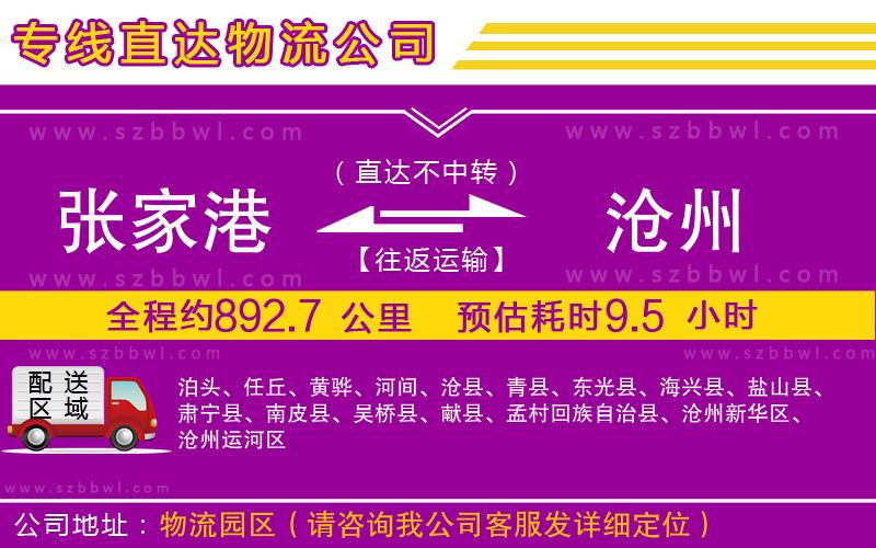 張家港到滄州貨運(yùn)專線