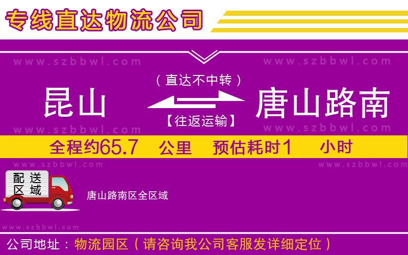 昆山到唐山路南區(qū)貨運(yùn)專線