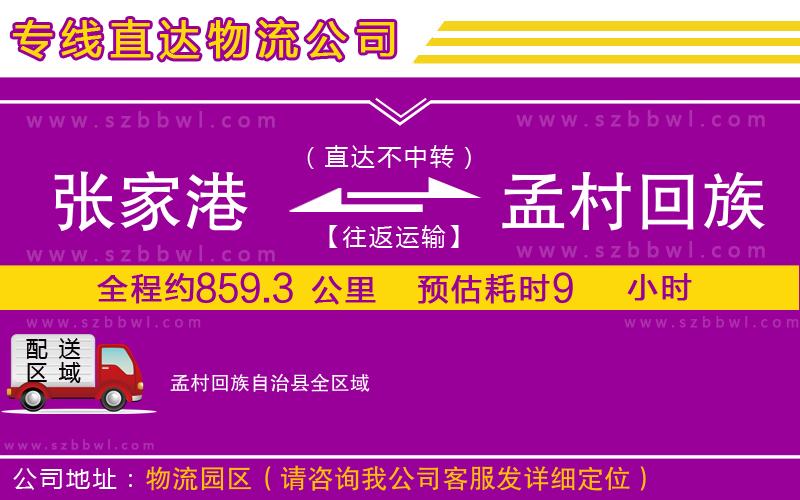 張家港到孟村回族自治縣貨運(yùn)專線