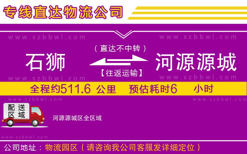石獅到河源源城區(qū)貨運(yùn)專線