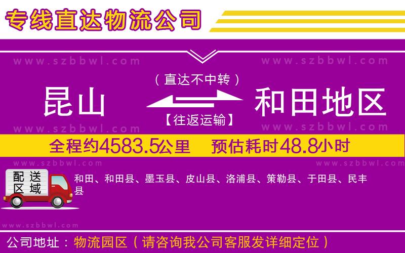昆山到和田地區(qū)貨運專線