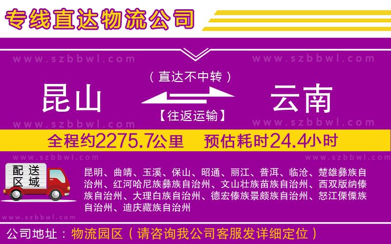 昆山到云南貨運專線