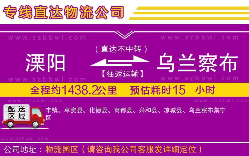溧陽到烏蘭察布物流公司