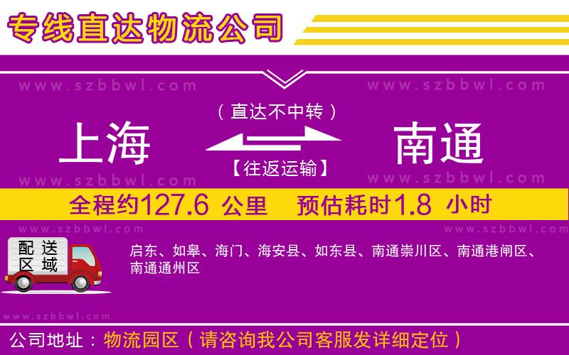 上海到南通貨運(yùn)專線