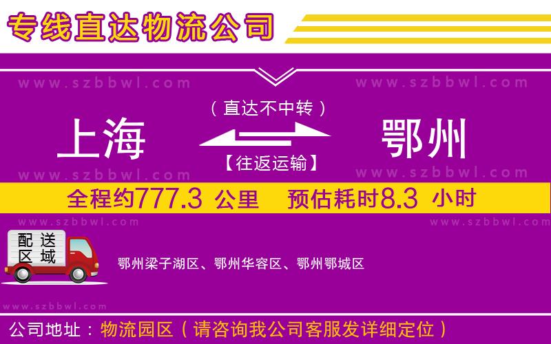 上海到鄂州貨運(yùn)專線