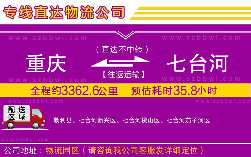 重慶到七臺河物流專線