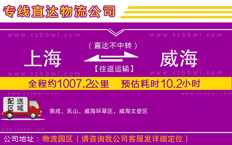 上海到威海物流專線