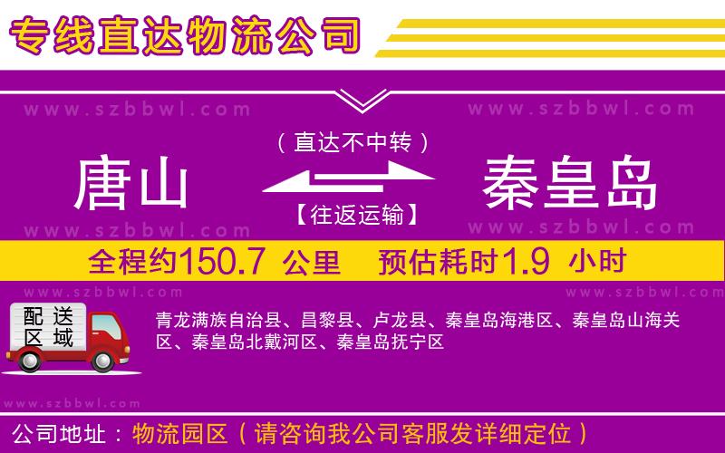 唐山到秦皇島物流專線