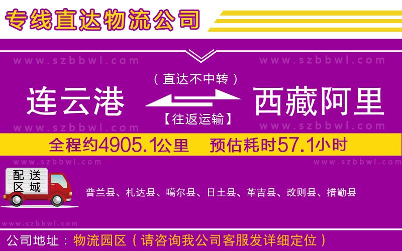 連云港到西藏阿里地區(qū)貨運(yùn)專線