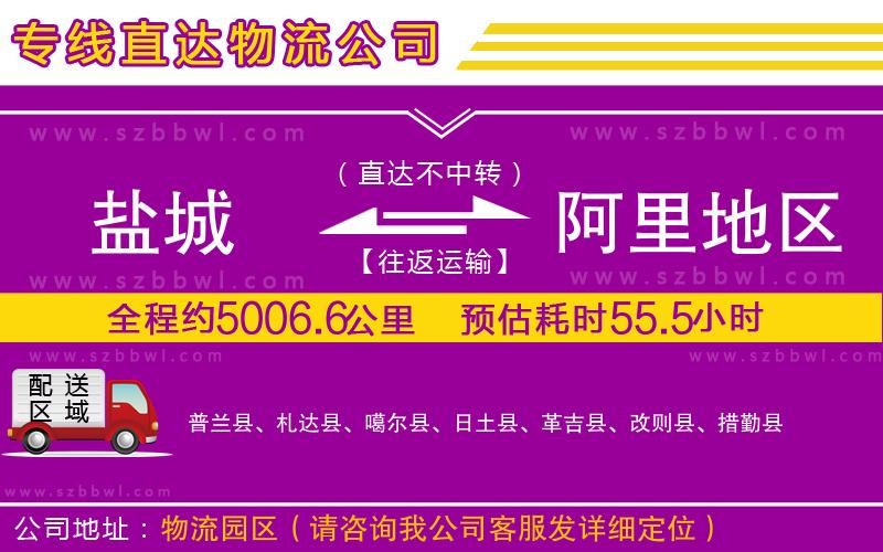 鹽城到阿里地區(qū)貨運(yùn)專線