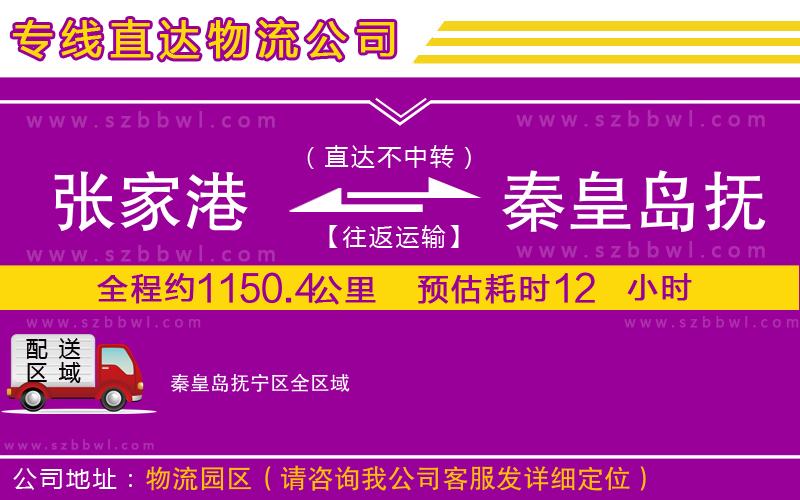 張家港到秦皇島撫寧區(qū)物流專線