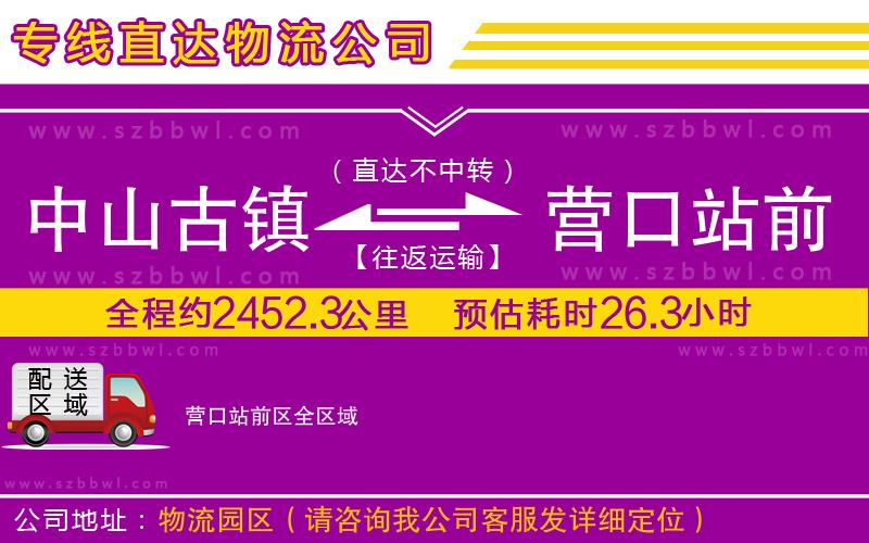 中山古鎮(zhèn)到營(yíng)口站前區(qū)物流專(zhuān)線