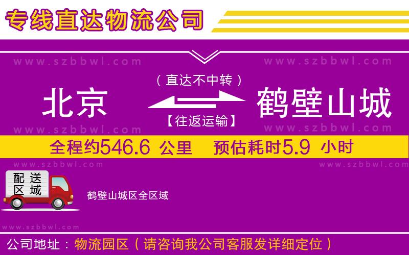 北京到鶴壁山城區(qū)物流專線