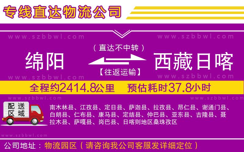 綿陽(yáng)到西藏日喀則地區(qū)貨運(yùn)專線