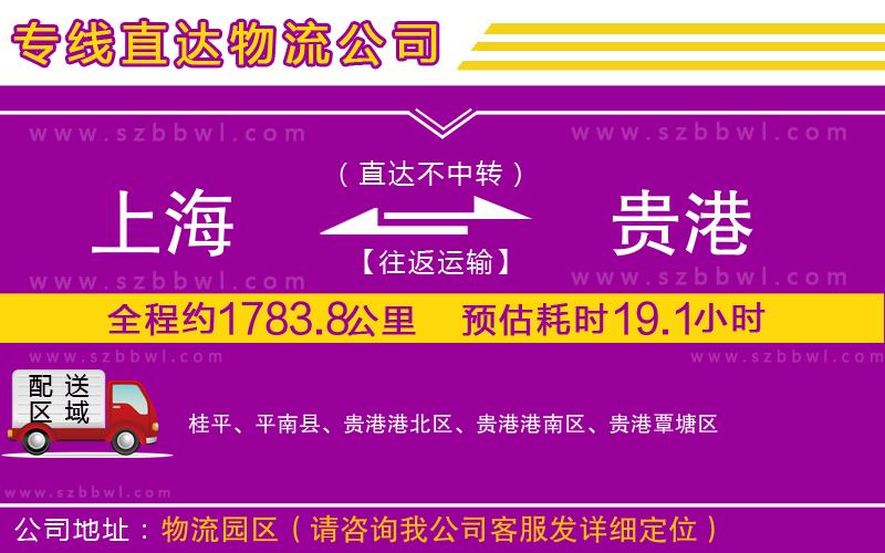 上海到貴港物流專線