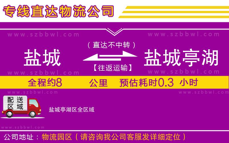 鹽城到鹽城亭湖區(qū)物流公司