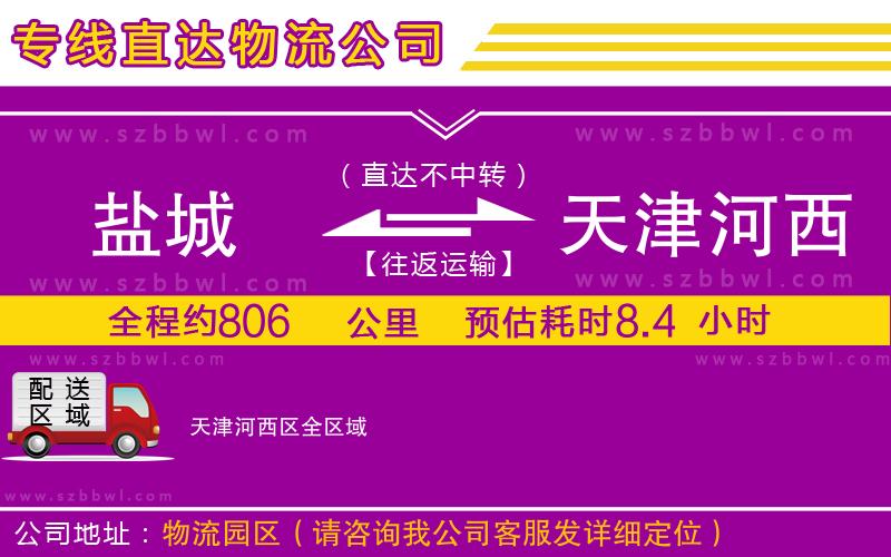 鹽城到天津河西區(qū)貨運專線