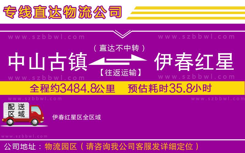 中山古鎮(zhèn)到伊春紅星區(qū)物流專線