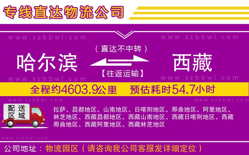 哈爾濱到西藏貨運(yùn)專線