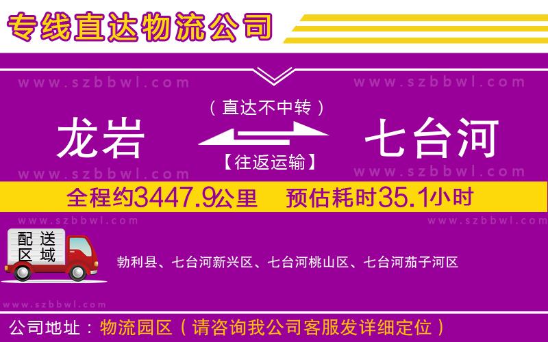 龍巖到七臺河貨運(yùn)專線