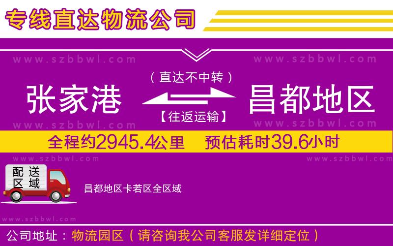 張家港到昌都地區(qū)卡若區(qū)物流專線