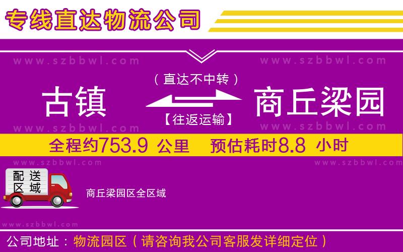 古鎮(zhèn)到商丘梁園區(qū)貨運(yùn)專線