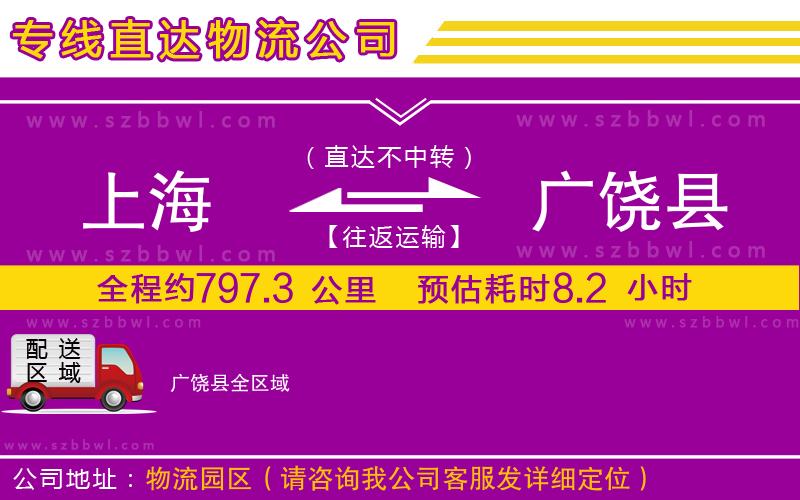 上海到廣饒縣物流專線