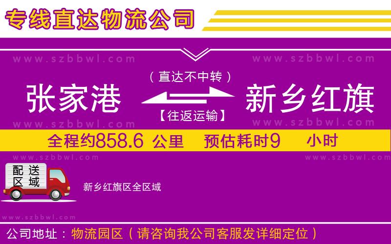 張家港到新鄉(xiāng)紅旗區(qū)物流專線