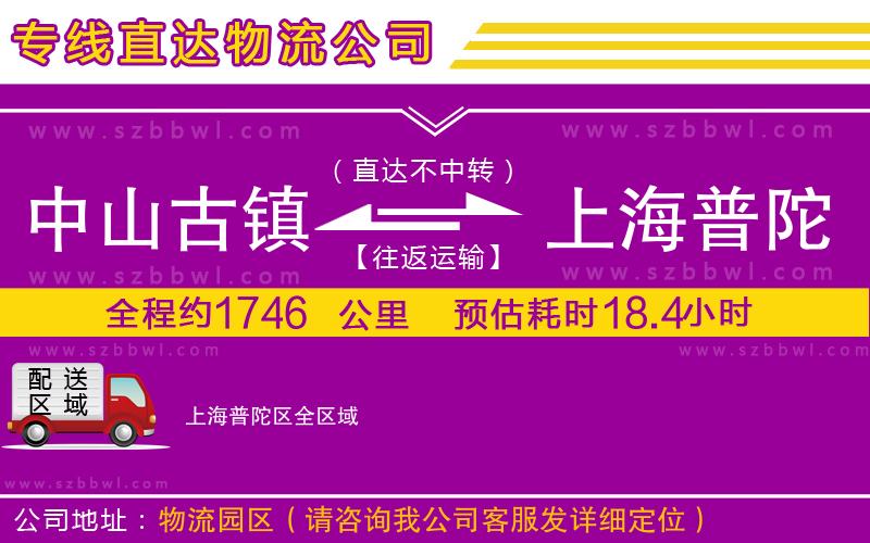 中山古鎮(zhèn)到上海普陀區(qū)物流專線