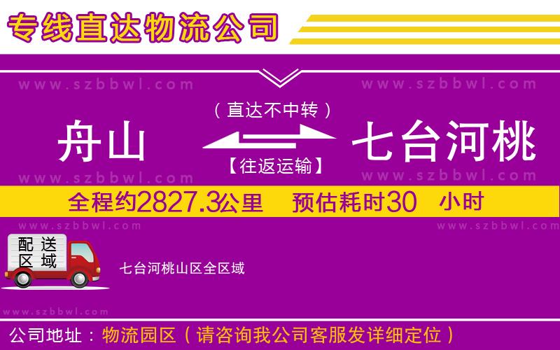 舟山到七臺(tái)河桃山區(qū)物流專線
